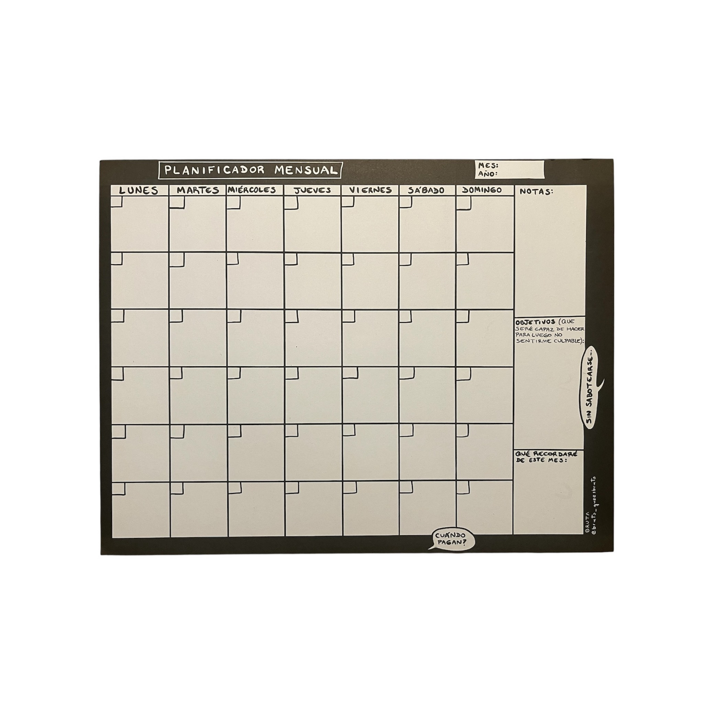 Planner Bruta — Edición Limitada.